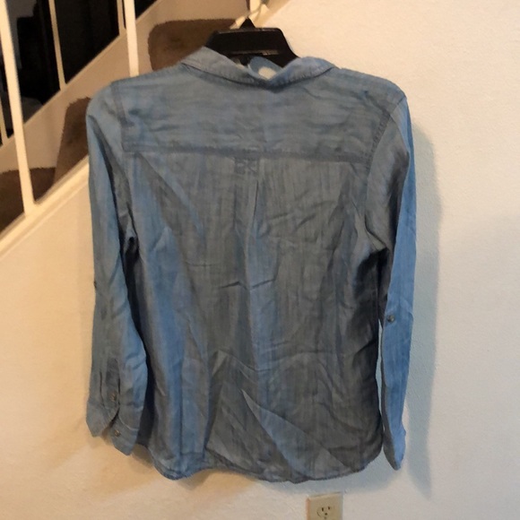 Talbots, Petite Denim Button-Down - Picture 2 of 5